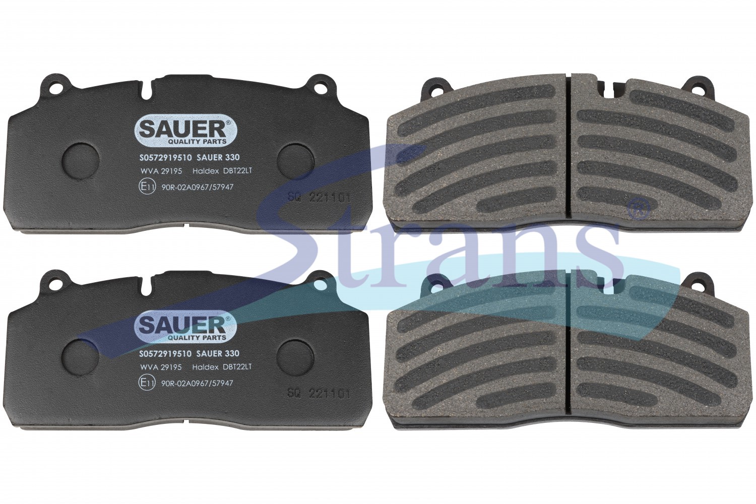 Колодки Гальмівні Saf B9-22S Haldex Modul T 22.5 Sbs 2220 210*94